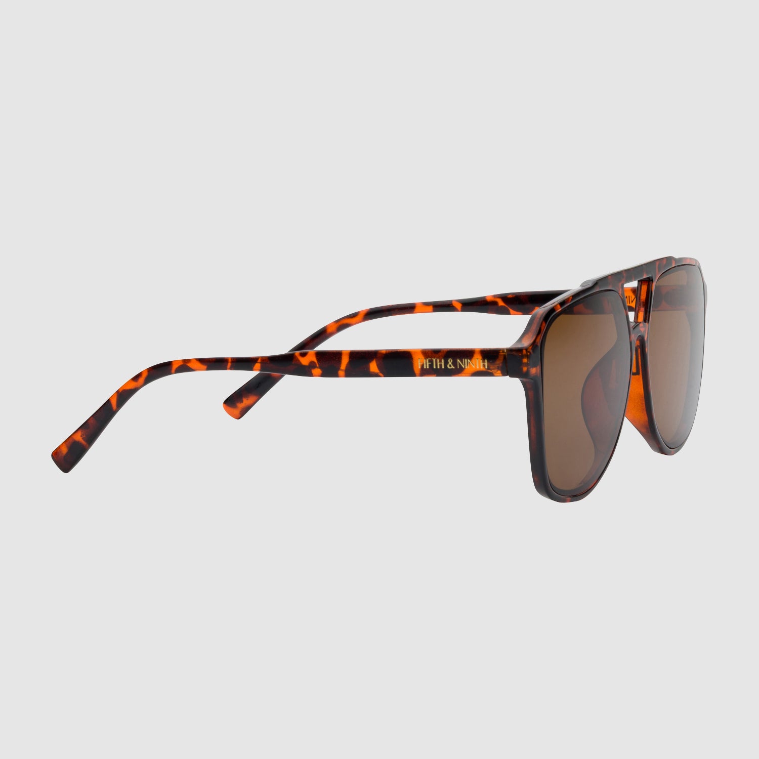 DOUBLE BRIDGE PILOT TORTOISE SHELL- FIFTH & NINTH COLLECTION