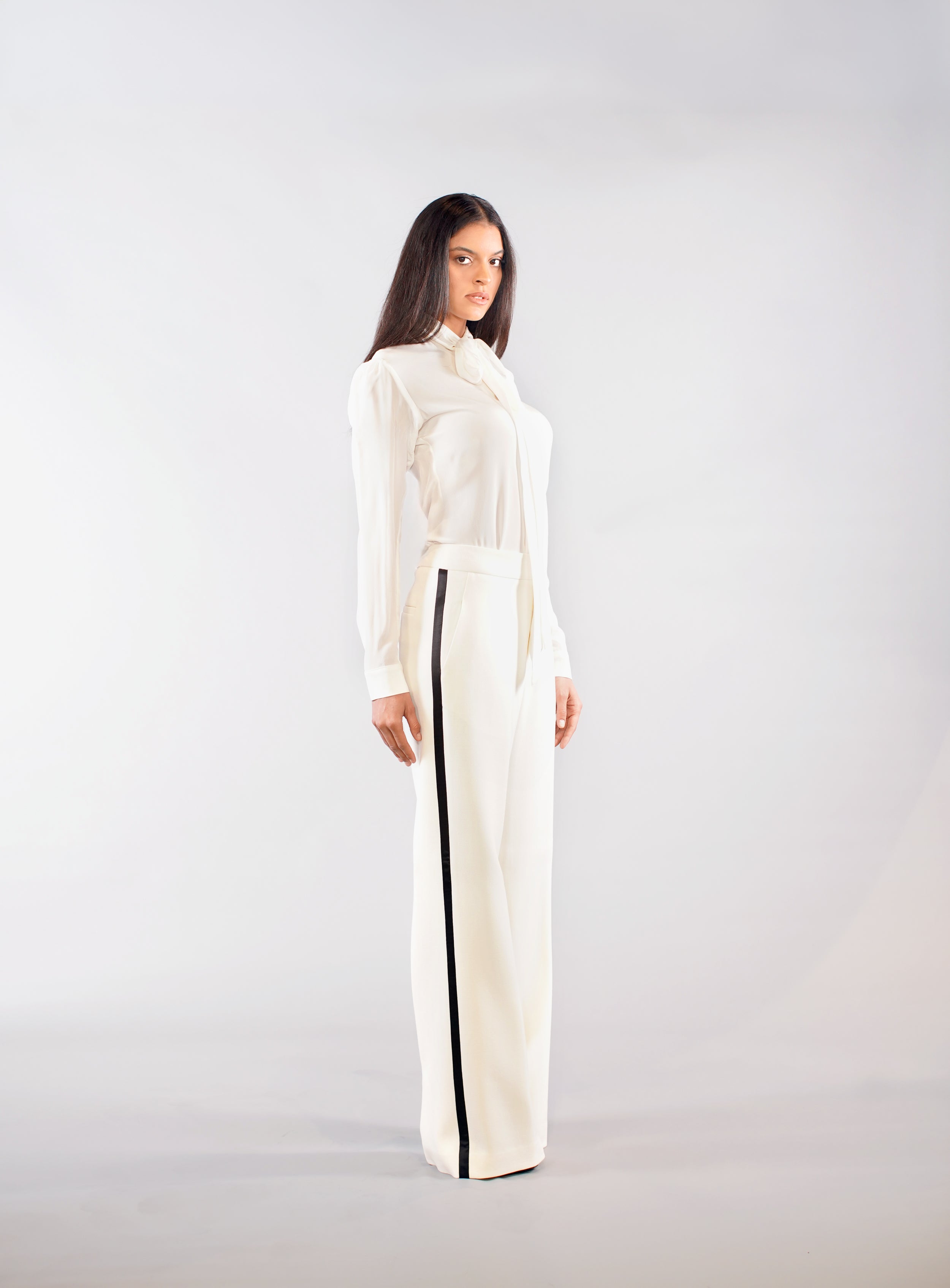GRETA PANT BLACK & WHITE TUXEDO