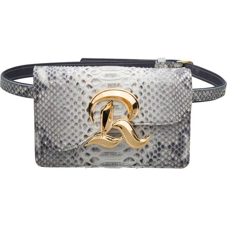 Grey Snake Skin Logo Detail Snap Closure Suede Lined Adjustable Snake Skin Belt Made In USA (with materials from Canada) Luxurious functionality at your fingertips. The BECCA BELT BAG is a versatile accessory that adds a touch of sophistication to any outfit. The snap closure and adjustable Snake Skin belt make it a perfect fit for any occasion. Made with premium materials from Canada, and crafted with suede lining and logo details, it's a statement piece that elevates your look. Designed and made in the US